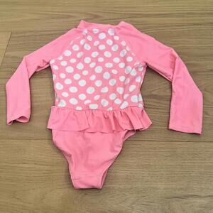 Kids Girls 4–6Y H&M Pink Polka Dot Long Sleeve Swimsuit